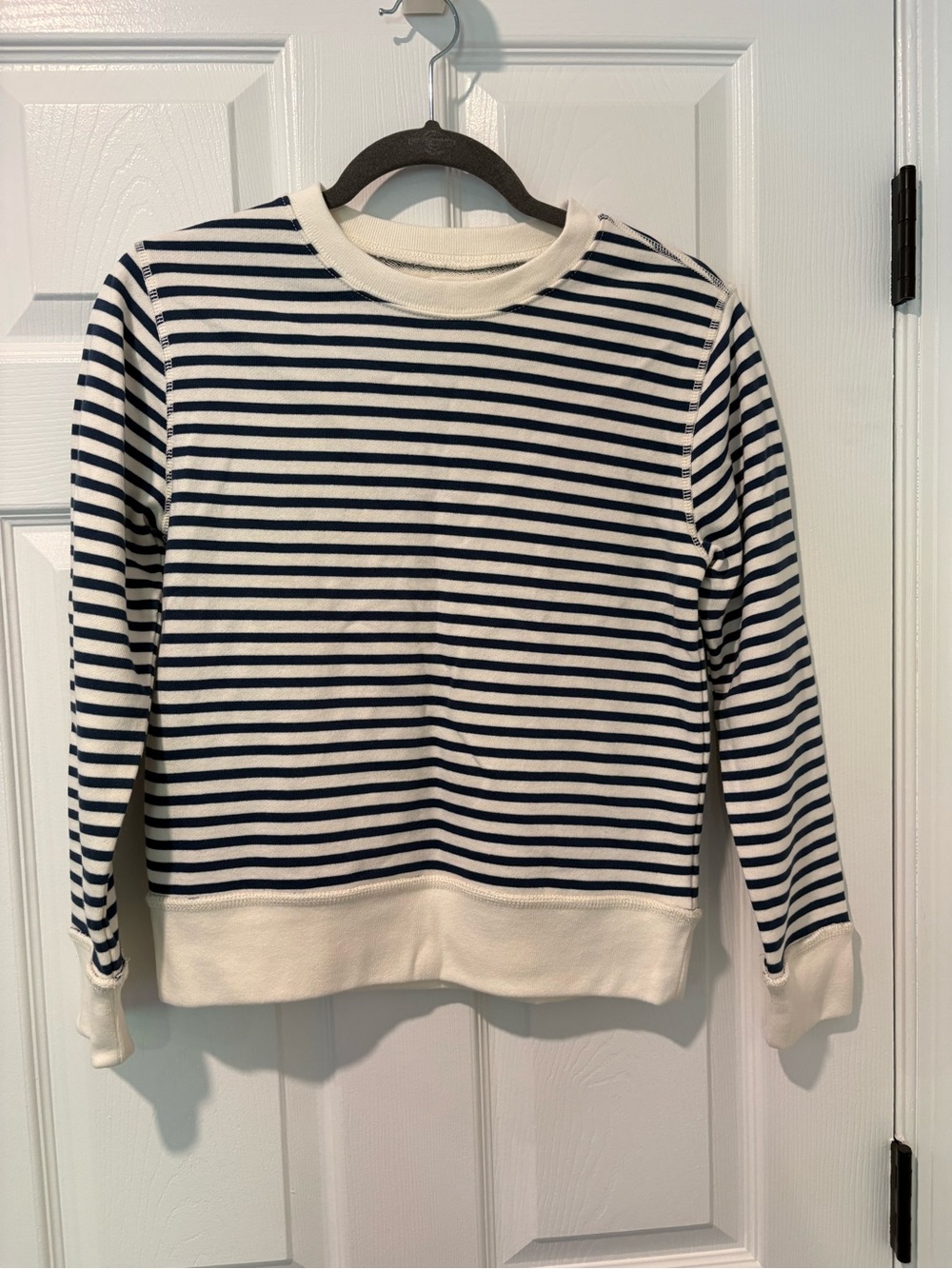 Crewcuts Blue and White Striped Knit Tee